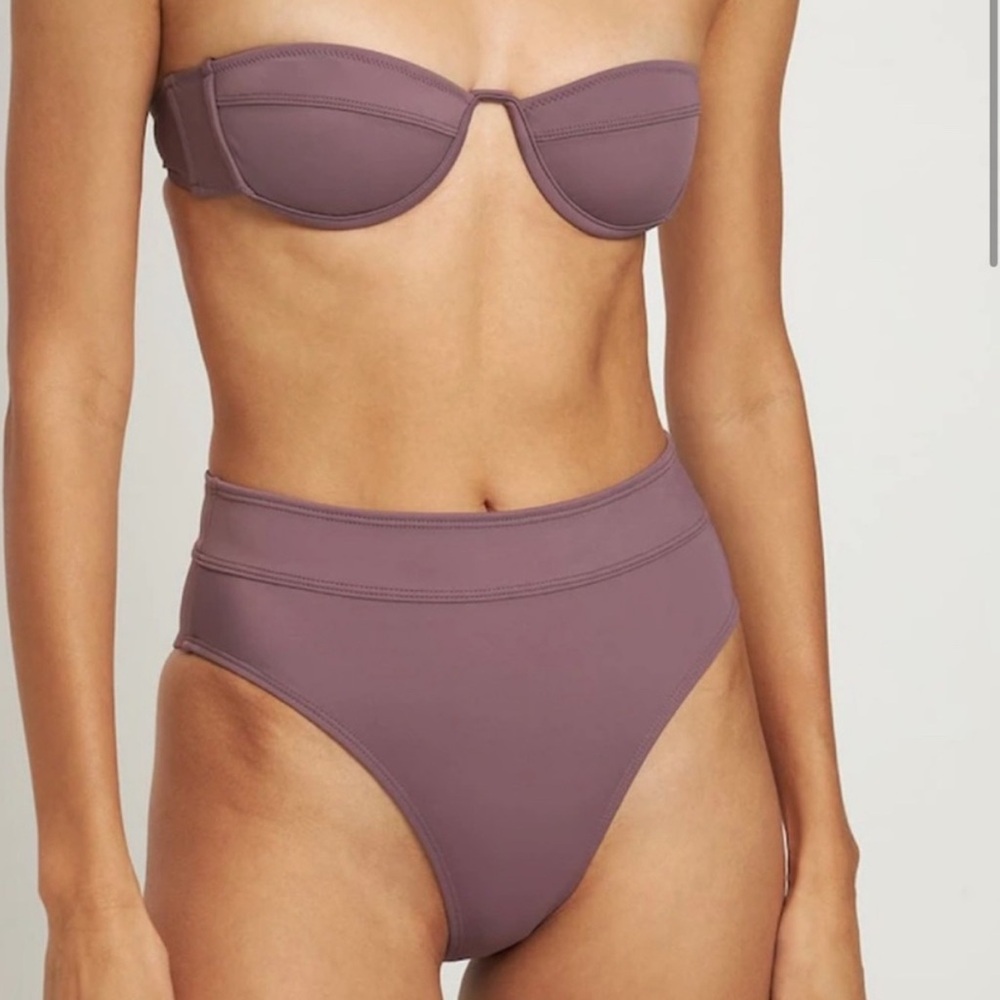 Tropic of C - Raisin color bikini set Muriel Top, High waisted bottoms